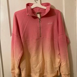 Nwt PINK varsity half zip
